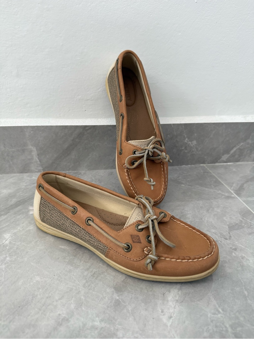 Women’s Sperry Top-Sider Firefish Leather Boat Shoes STS95592 Preppy Size 7.5 M